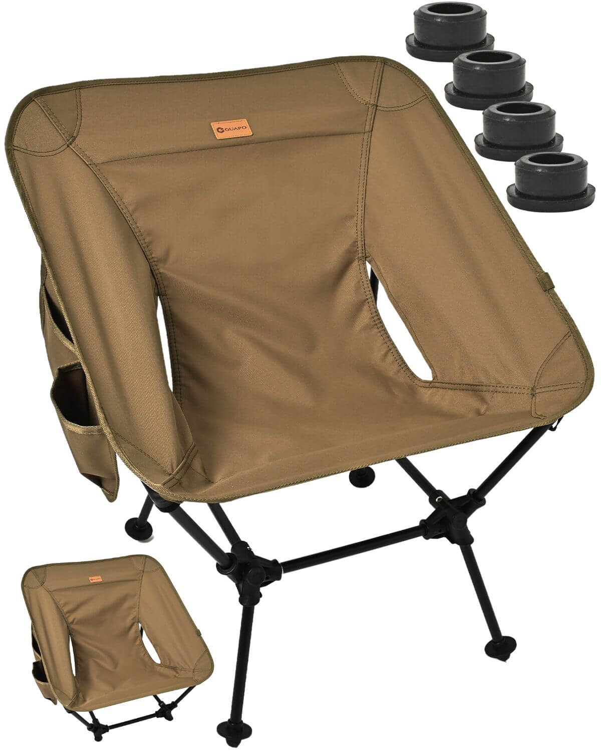 アウトドアチェア キャンプ チェア GUAPO 2WAYグランドローチェア V2モデル キャンプ 椅子 ローチェア グランドチェア ポケット付き コンパクト｜only1-fashion｜04