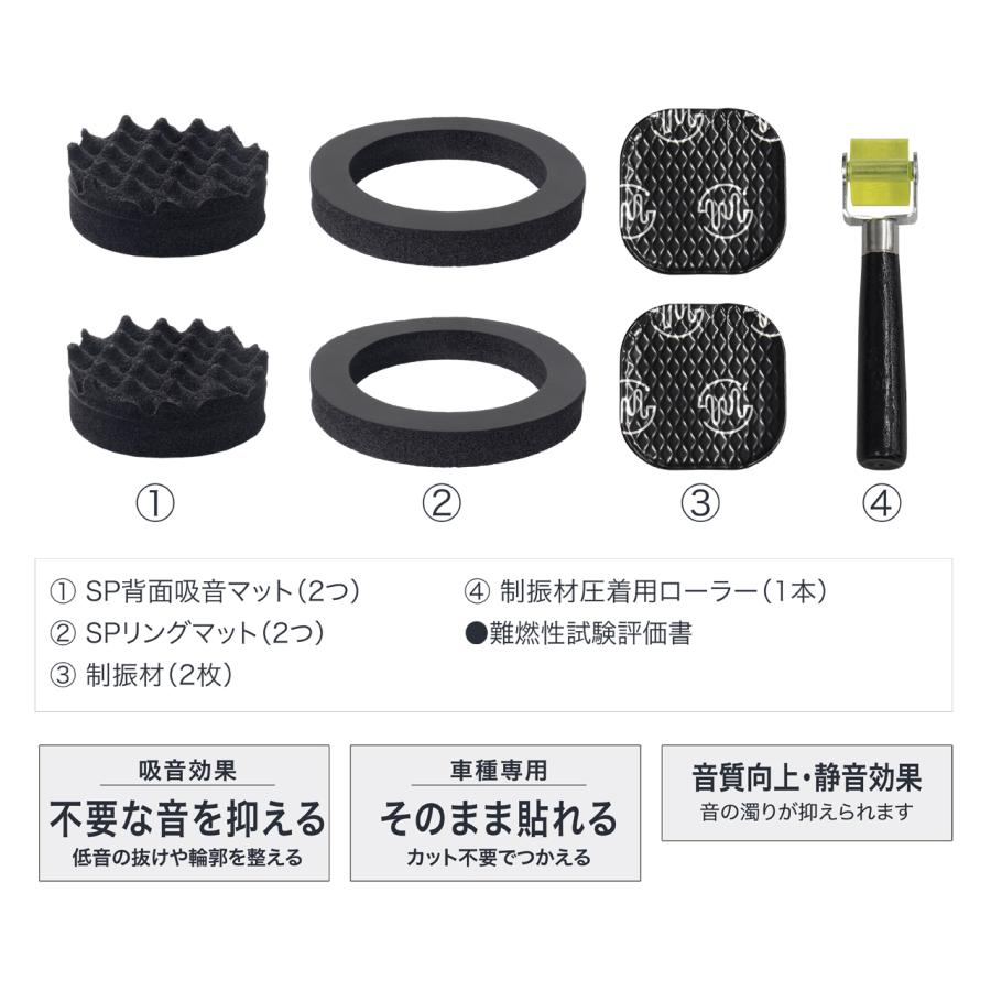 フロントドアスピーカー用デッドニングキット DMS-SP05 トヨタ