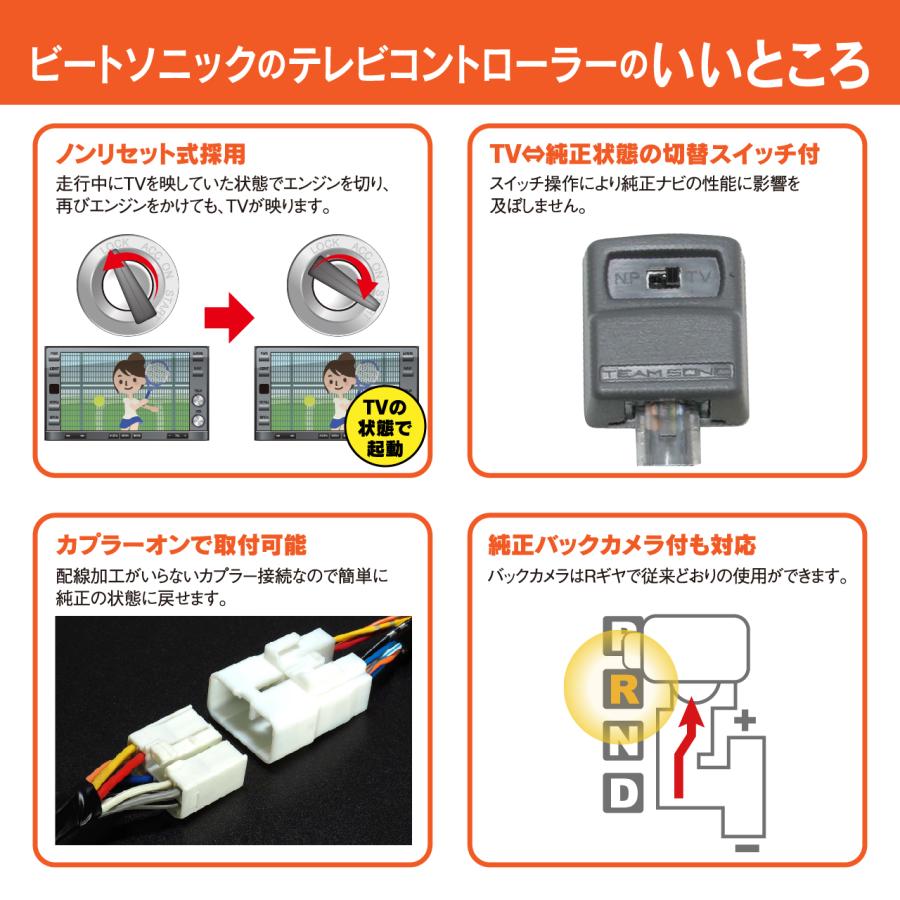 テレビコントローラー TVK-72 トヨタ ヤリス/ヤリスクロス/アクア