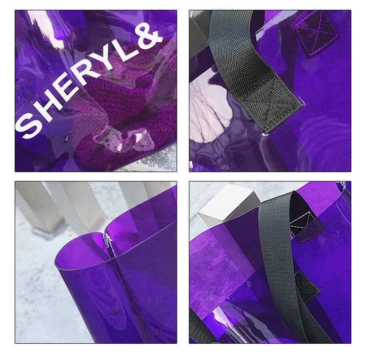 Purple Transparent Vinyl Fabric
