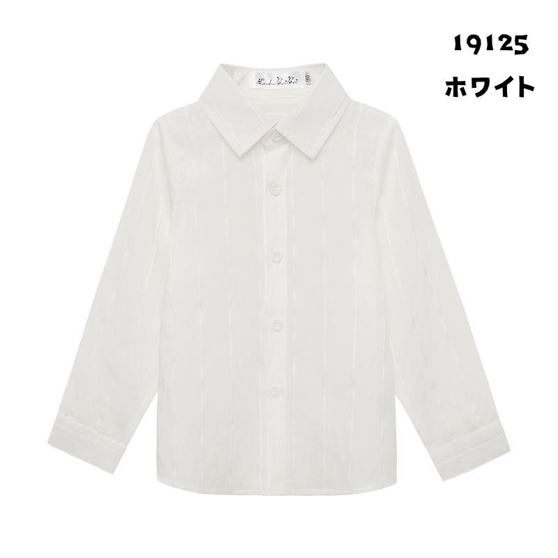 子供シャツ キッズシャツ 男の子 フォーマル 長袖 ボタン ストライプ 無地 おしゃれ 入学式 卒園式 結婚式 発表会 七五三 冠婚葬祭 子供服 コットン おしゃれ |  | 02