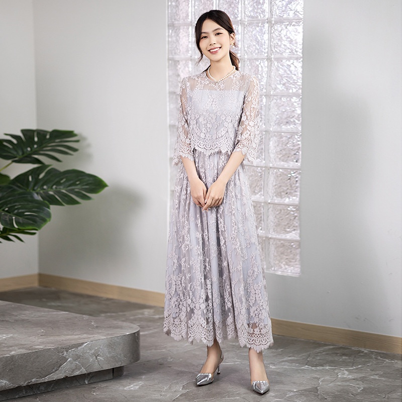 ドレス レディース パーティー 二次会 結婚式 ワンピース ロング丈