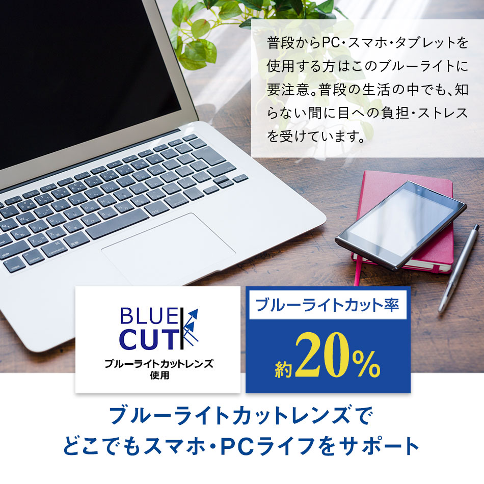 送料無料 ブルーライトカット老眼鏡 BSR-35