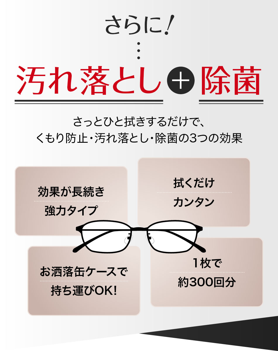 5個セット〉TRANSPARENT トランスペアレンツ曇り止めクロス