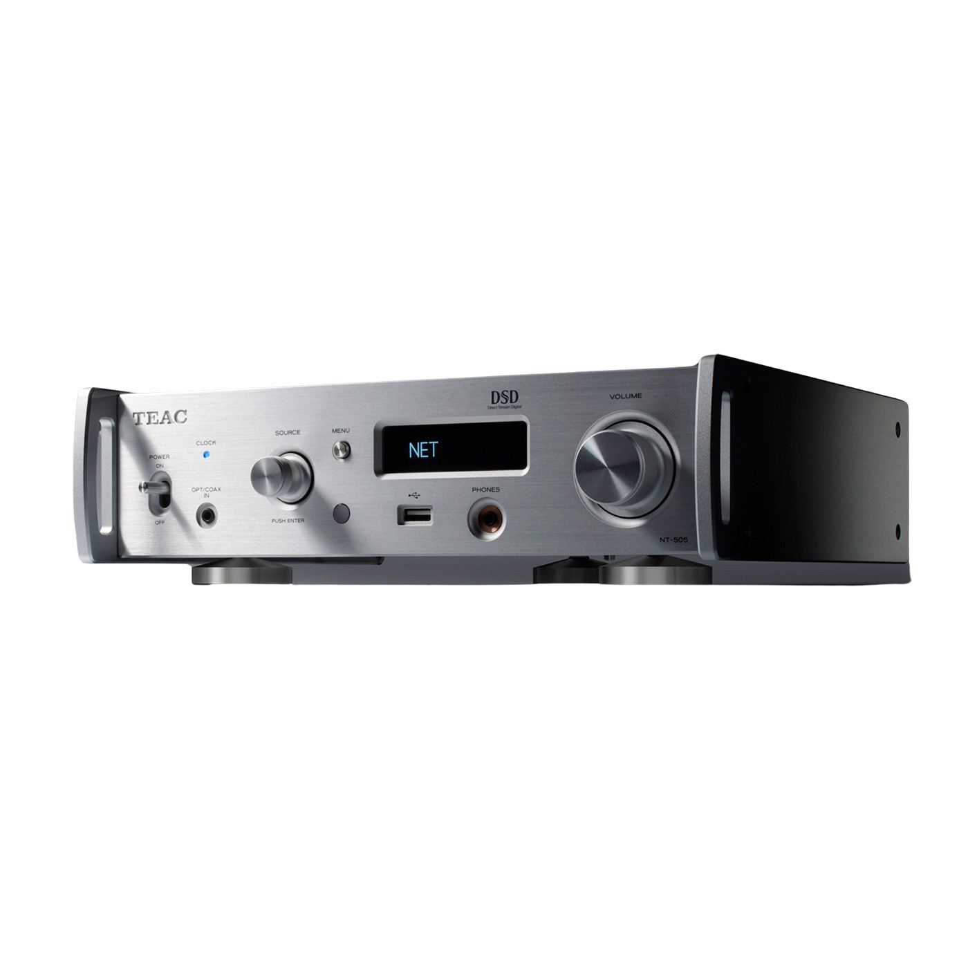 NT-505-X TEAC | ティアック NT505X (正規品) [ デュアルモノラル USB DAC/ネットワークプレーヤー ]  シルバー / ブラック