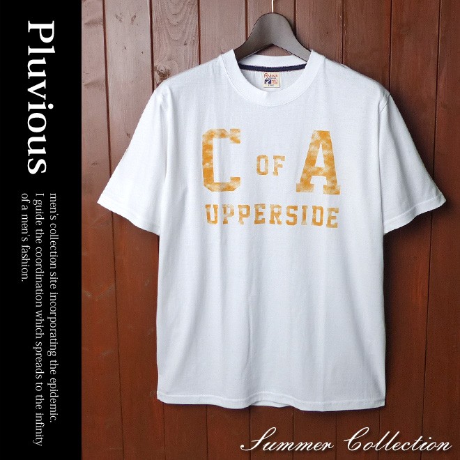 Tシャツ メンズ 半袖 tシャツ クルーネック アメカジ トップス カットソー 大きいサイズ 夏物 送料無料 メンズ Tシャツ 半袖 PLUVIOUS アメカジグラフィックデザイン