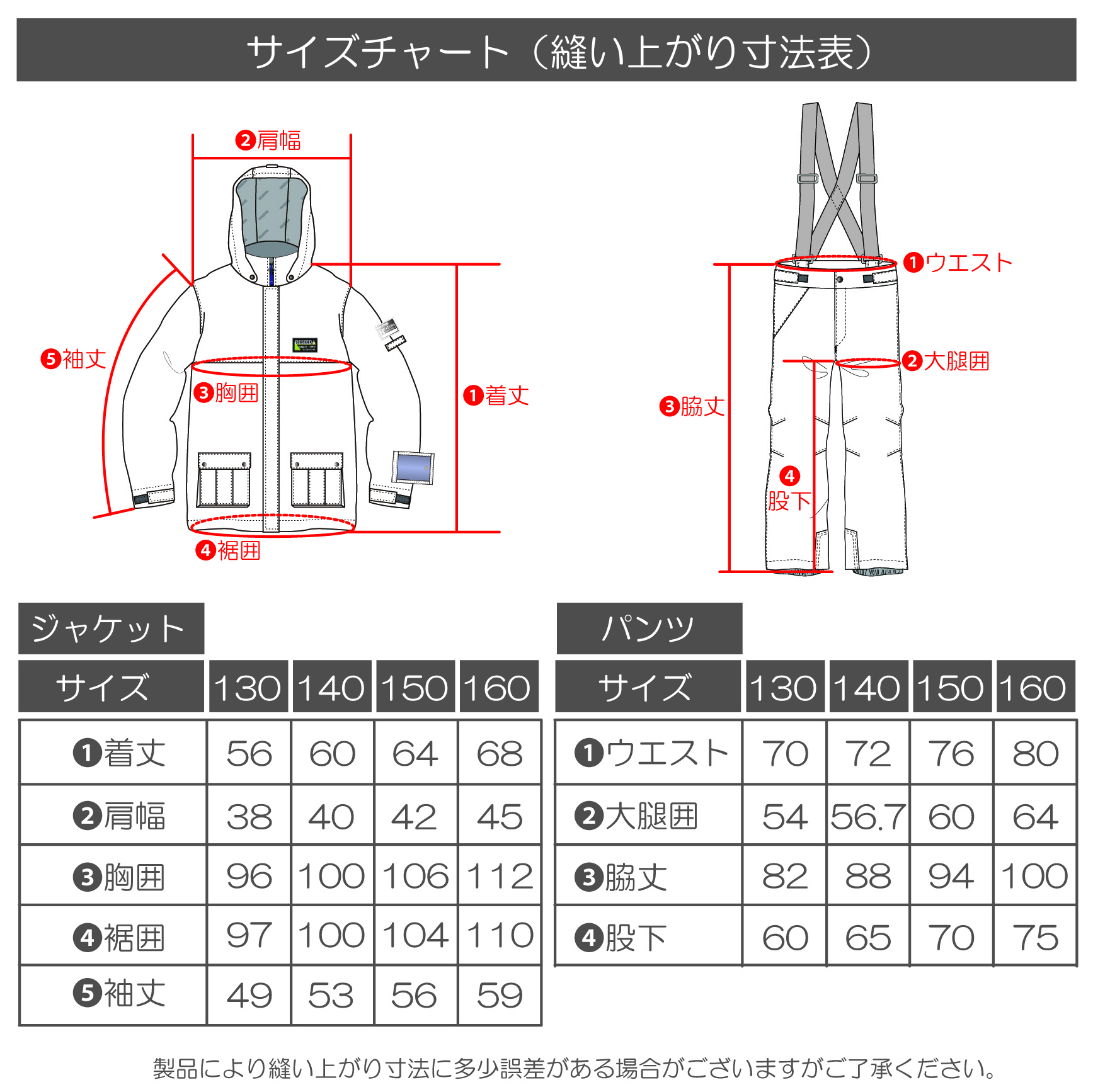 RESEEDA オンヨネ レセーダ キッズ ジュニア スキーウェア