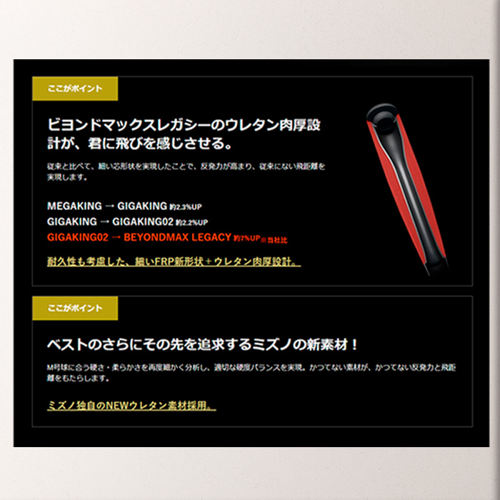 MIZUNO（ミズノ） ビヨンドマックスレガシー 軟式用FRP製バット ミドル