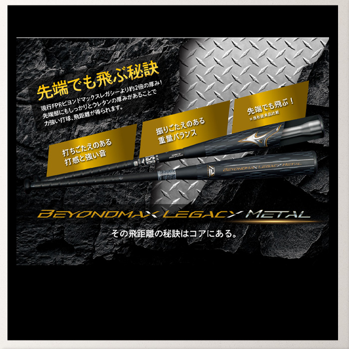 MIZUNO（ミズノ） 軟式用ビヨンドマックスレガシーメタル トップ 金属