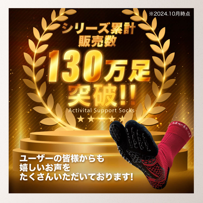 Activital PRO グリップ力は従来ソックスの1.6倍 250名以上のスポーツ選手が愛用 足袋形状 ソックス activital-pro-04