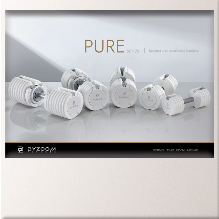 BYZOOM Pure Series ダンベルスタンド20kg/25kg対応 シルバー bz-ps-st2025-s_04