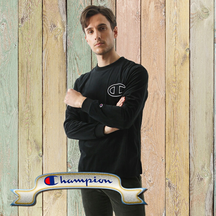 Champion（チャンピオン） 爆買 ベロア素材 ロングスリーブTシャツ