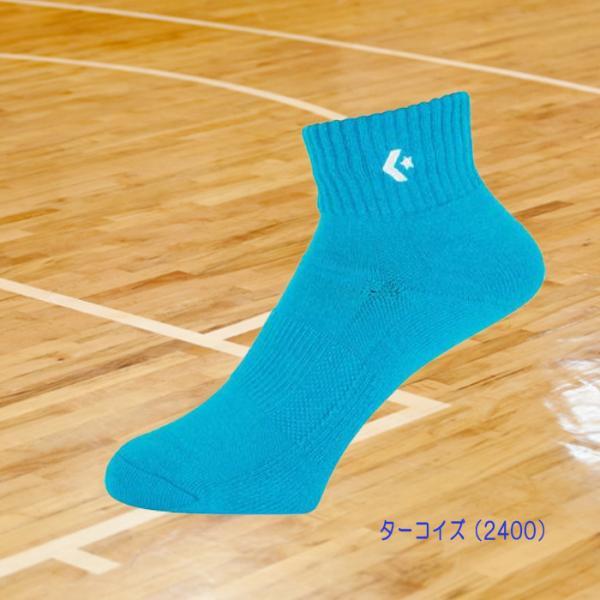 CONVERSE（コンバース） カラーアンクルソックス 靴下 ワンポイント 蛍光カラー バスケ スポーツ CB161003｜onyourmark｜02