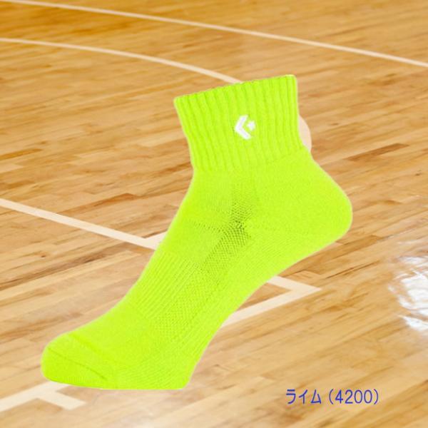 CONVERSE（コンバース） カラーアンクルソックス 靴下 ワンポイント 蛍光カラー バスケ スポーツ CB161003｜onyourmark｜03