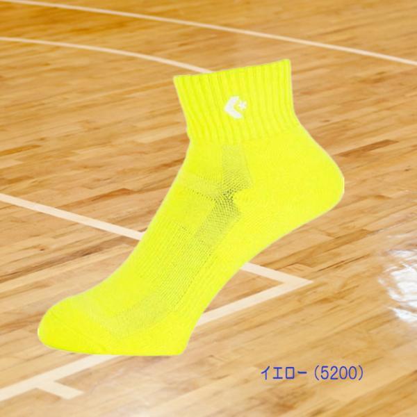 CONVERSE（コンバース） カラーアンクルソックス 靴下 ワンポイント 蛍光カラー バスケ スポーツ CB161003｜onyourmark｜04