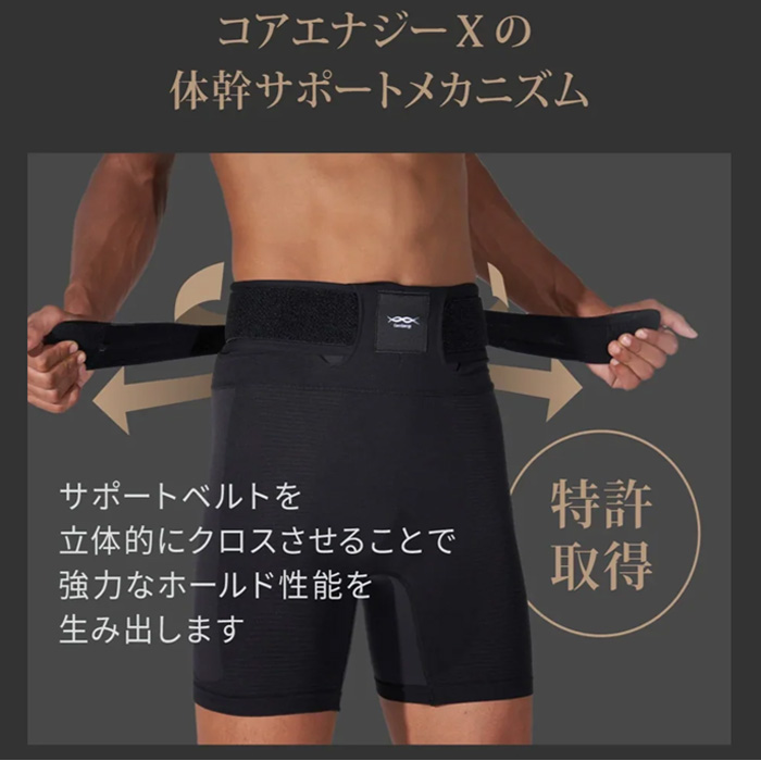 コアエナジー ベルト一体型インナー アスリートの為の魔法のインナー