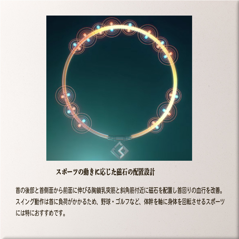 Colantotte コラントッテSPORTS PRO マグチタンネックレス SG160 磁気ネックレス 首・肩の血行改善 DBAAC_11