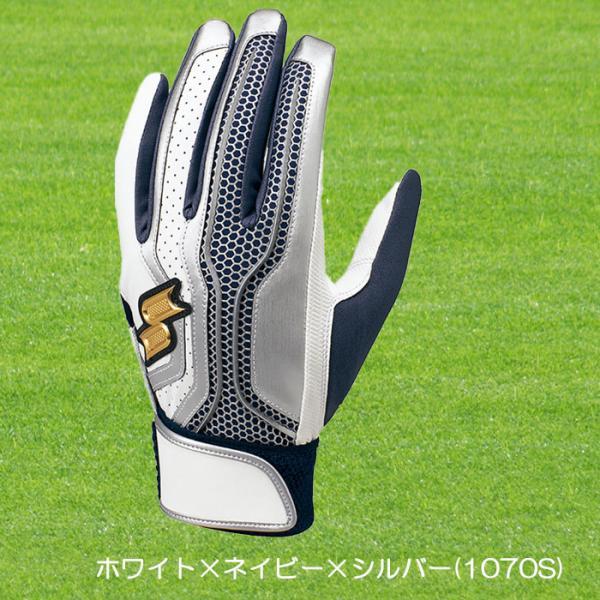 SSK バッティング手袋 両手用 カラー手袋 proedge 野球 ソフト EBG5002W｜onyourmark｜04