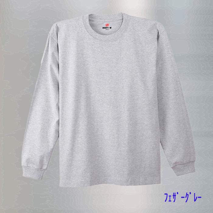 ヘインズの定番 BEEFY-ロングTシャツ 人気ＮＯ1 長袖 H5186_04