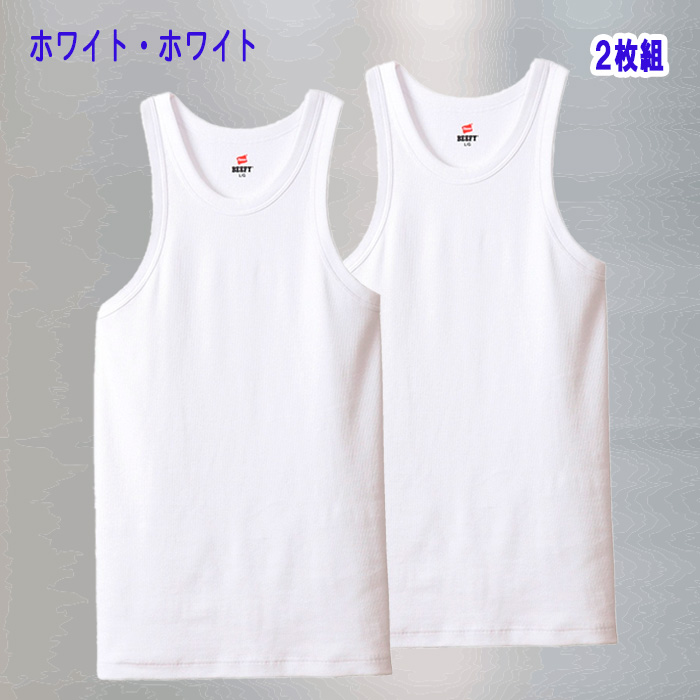 Hanes（ヘインズ） BEEFY-T ビーフィー タンクトップ メンズ リブ