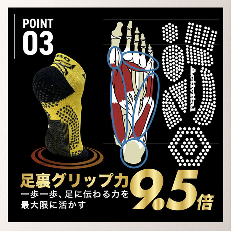 Activital Activital PRO ラン 究極のランニング専用フットサポーター ランニング・トレイルランニングソックス PRO-RUN-ART-09