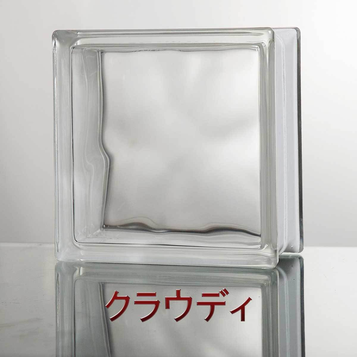 ガラスブロック 【6個セット】 デザイン2種類（クリアシリーズ） 190mm角×95mm厚｜onyx-jp｜02