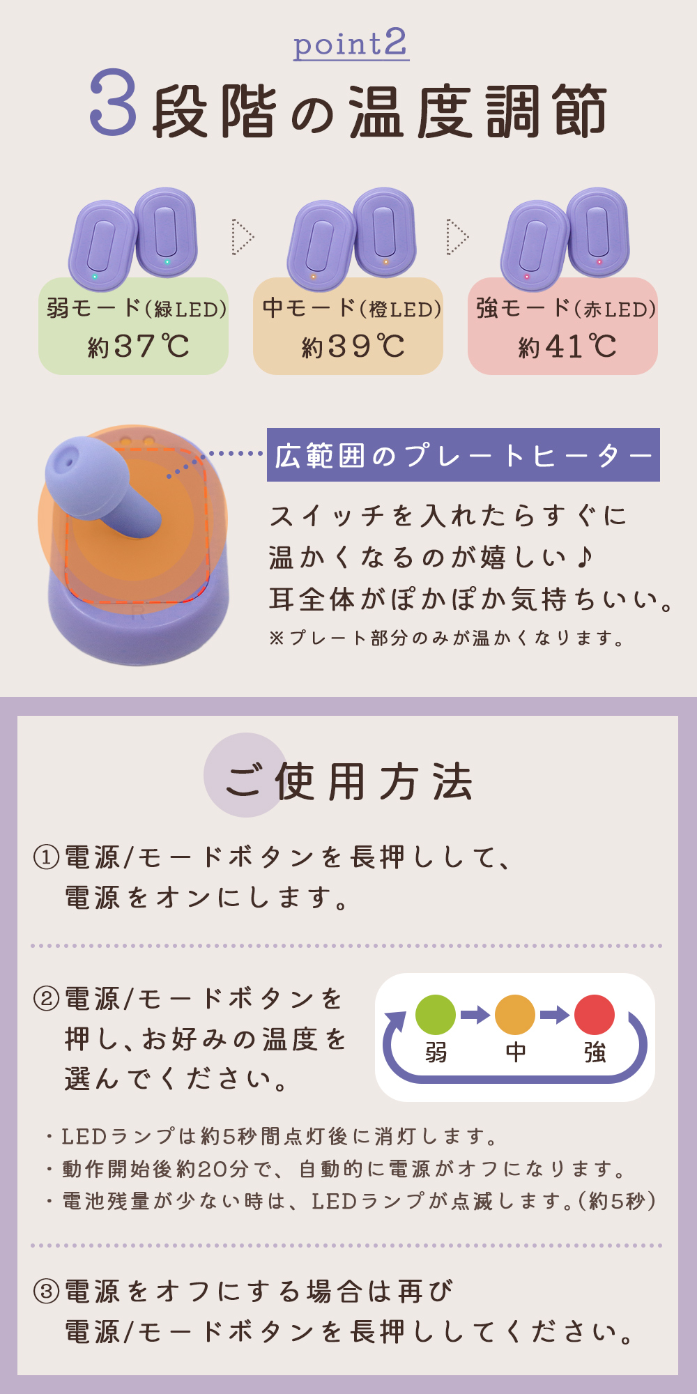 ミミミン 耳 温める グッズ 繰り返し使える 温活 耳栓 ヒーター