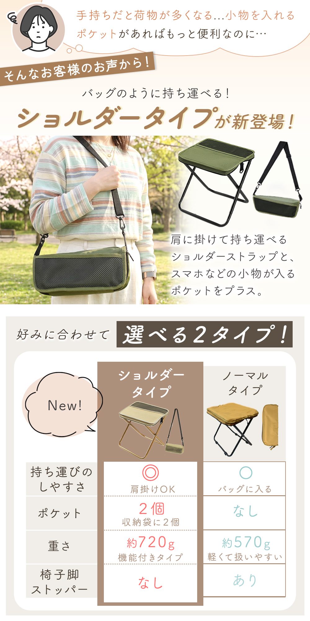 折りたたみ椅子 軽量 コンパクト 収納袋 一体型 持ち運び アウトドア