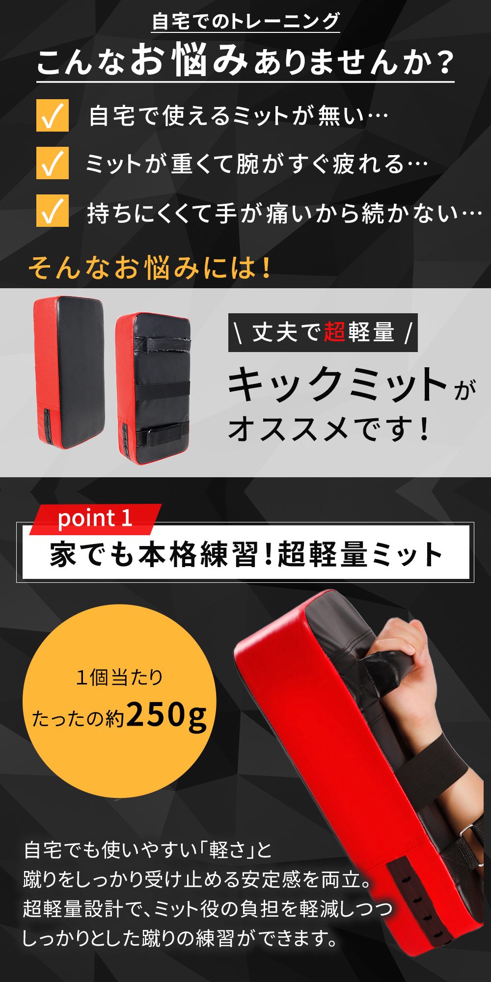 キックミット 2個セット 軽量 ボクシング 空手 格闘技 ボクササイズ