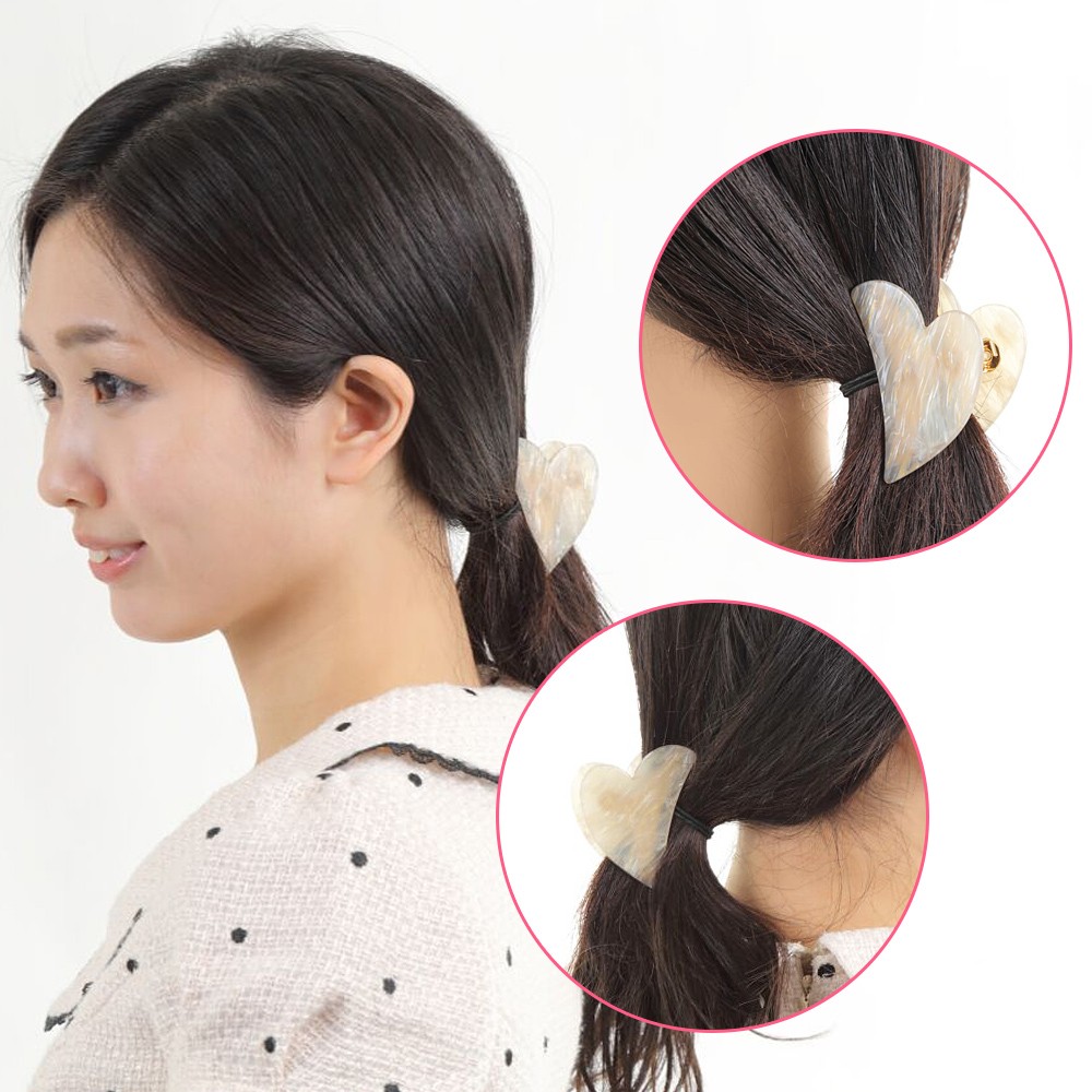 キラキラハートストーンミニヘアクリップ／1個売り – SUNHOSEKI