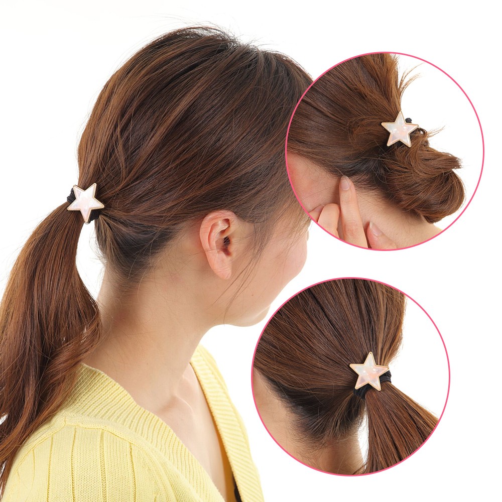 mitas ヘアゴム おしゃれ べっ甲風 髪飾り ヘアアクセサリー