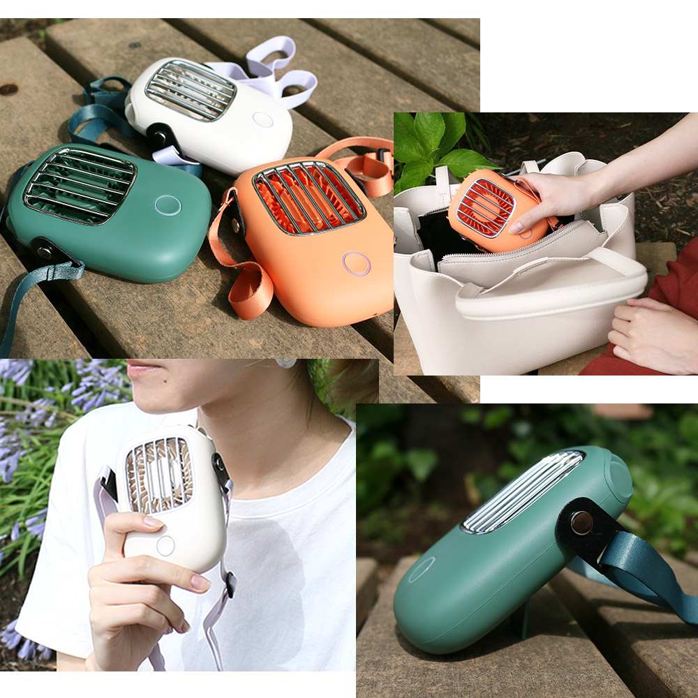 ネックデュアルファン USB充電ファン ポータブル ハンズフリー 旅行 ネックデュアルファン USB充電ファン ポータブル ハンズフリー 旅行