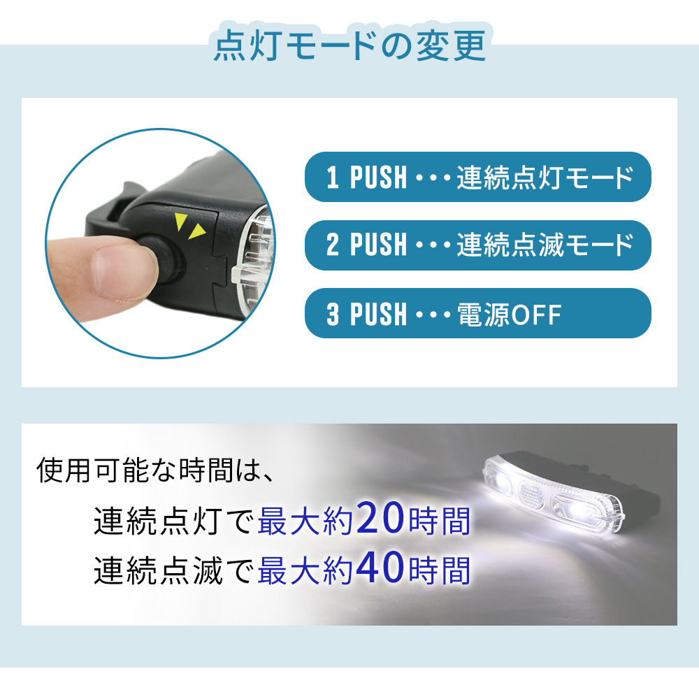 乾電池式 LED サイクルライト 自転車ライト IPX3 LEDライト 前かご用 点灯 点滅 前かご用サイクルライト かご下サイクルライト 乾電池  高輝度 :4962644664115e:mitas - 通販 - Yahoo!ショッピング