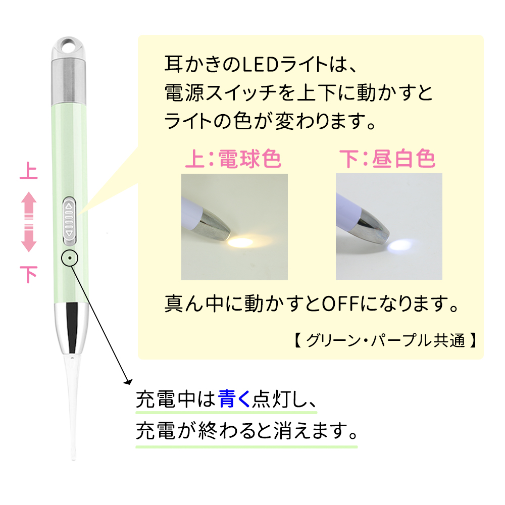 光る 耳かき LED ライト 付き ピンセット 充電式 USB みみかき 照明付き 耳掃除 耳そうじ 耳掻き 介護 子ども用 子供 用 赤ちゃん 電気  介護 日用品 道具 :4067:mitas - 通販 - Yahoo!ショッピング