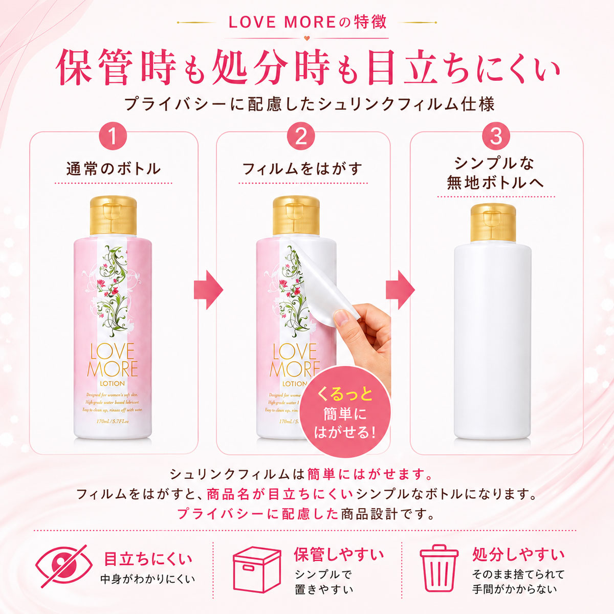 ラブモア ローション 170ml 潤滑ローション 潤活ローション 日本製