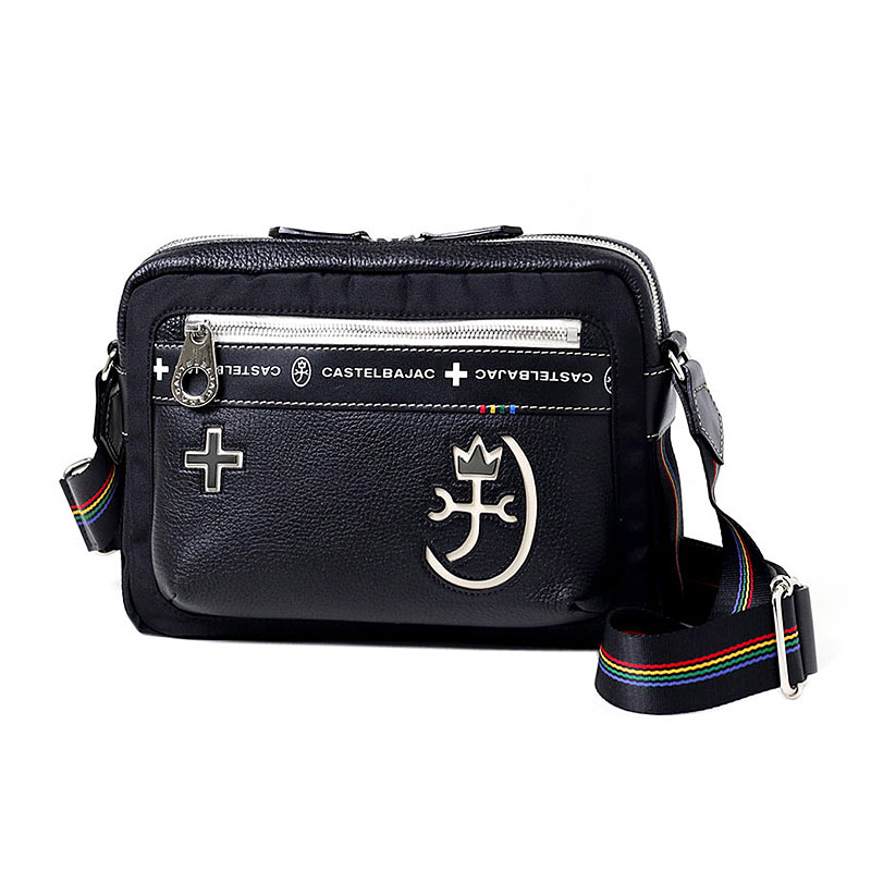 CASTELBAJAC カステルバジャック 横型 ショルダーバッグ ブラック CASTELBAJAC（カステルバジャック） 横型ショルダーバッグ コネクト