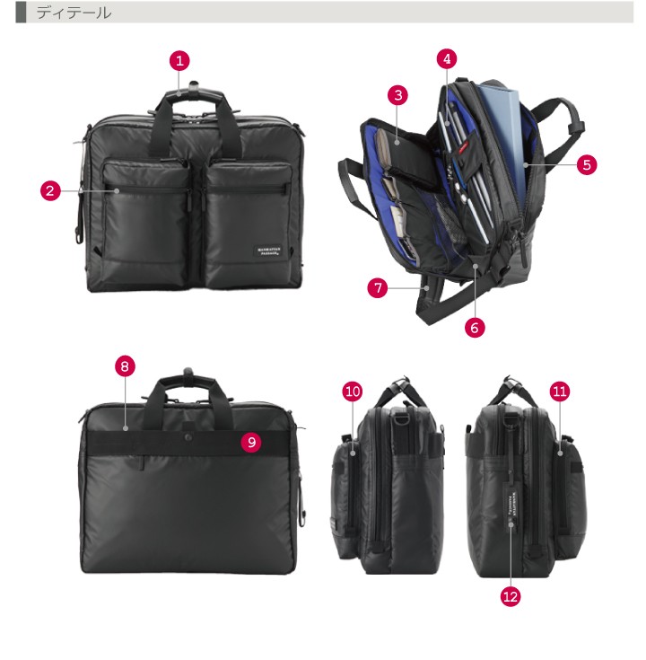 【美品】manhattan passage #3290 MANHATTAN PASSAGE マンハッタンパッセージ 2WAY ビジネスバッグ