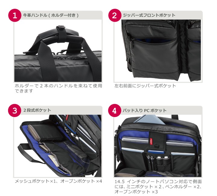新品未使用　MANHATTAN PASSAGE ビジネスバッグ 22L 2way MANHATTAN PASSAGE（マンハッタンパッセージ） MANHATTAN PASSAGE 2WAY