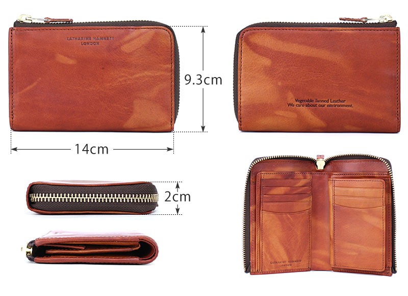 キャサリンハムネット KATHARINE HAMNETT LONDON L字ファスナー二つ折り財布 財布 FLUID フルード 490-59202(北海道沖縄/離島別途送料) 正規取扱店 KATHARINE HAMNETT（キャサリンハムネット） KATHARINE HAMNETT LONDON