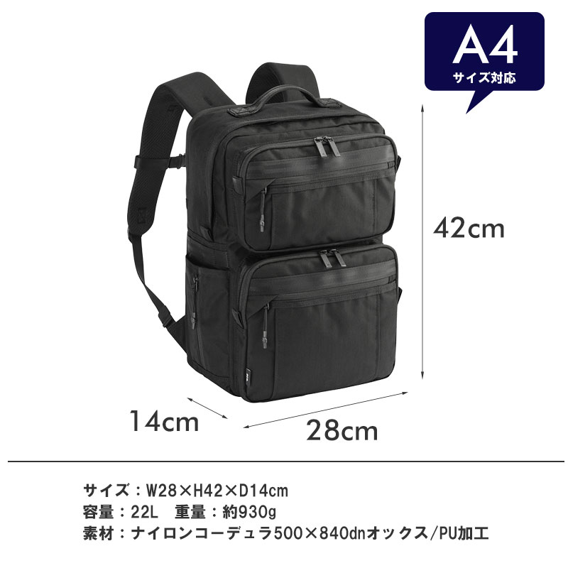 ace. GENE LABEL エースジーン ACEGENE ビジネスリュック A4 PC収納