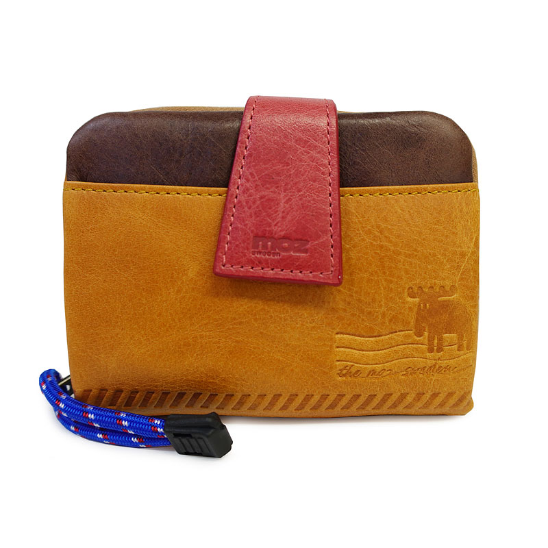 モズ MOZ ボタン留め二つ折り財布 2つ折財布 Air Mail エアーメール