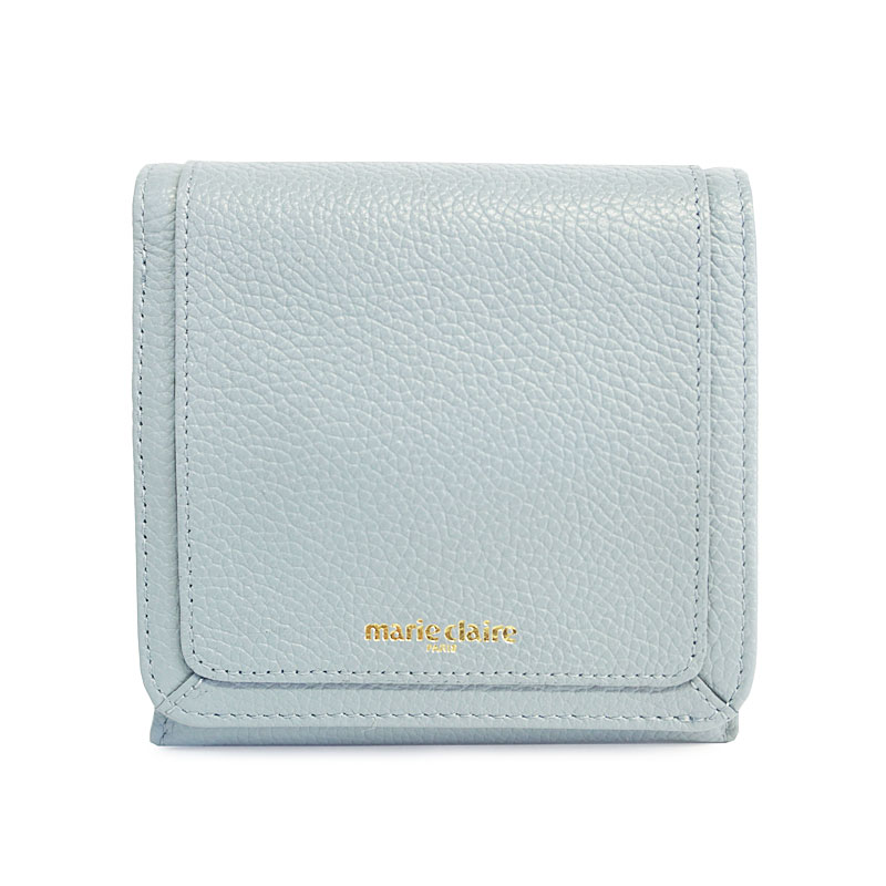 marie claire マリクレール ボタン留めかぶせ2つ折り財布 88663