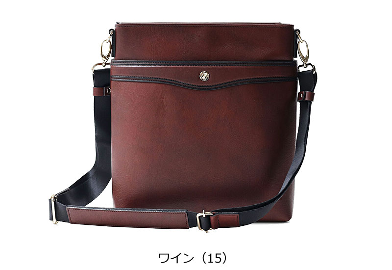 [メーカー在庫確認]ゴールドファイル GOLDPFEIL 縦型 薄マチ ショルダーバッグ オックスフォード 901108 日本製 復刻版 B5 牛革 カーフ 肩掛け 正規取扱店の画像