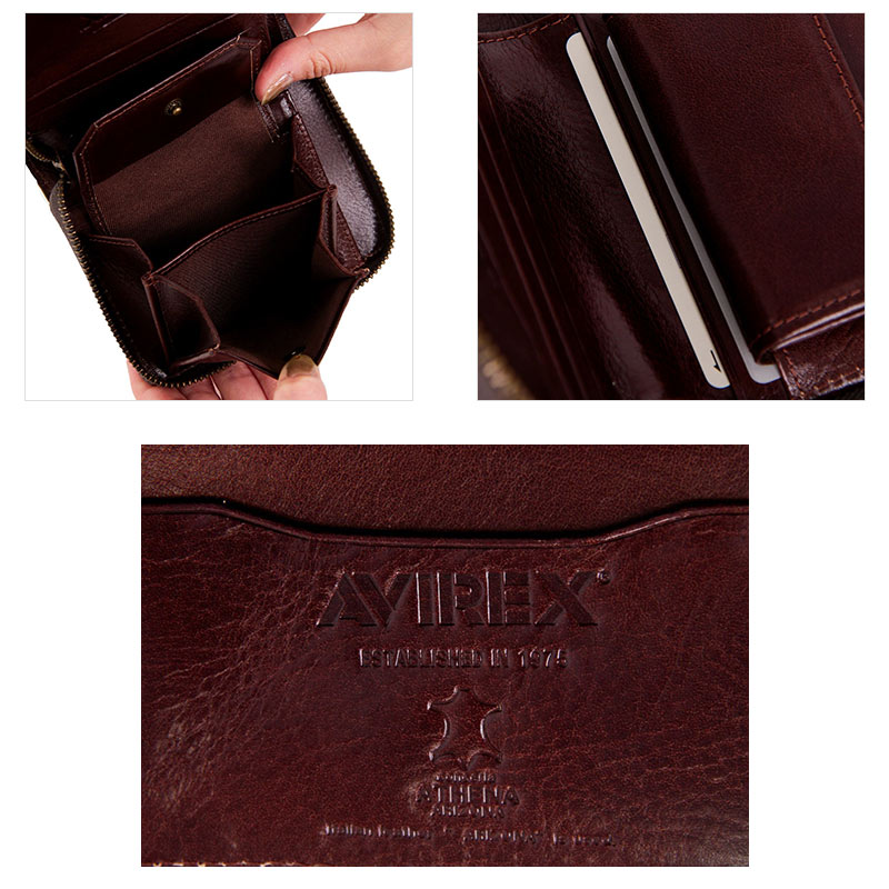 アビレックス アヴィレックス AVIREX BEUDE LIMITED ラウンドファスナー二つ折り財布 AX9101M メンズ レディース 本革 レザー ブランド 人気 迷彩 カモフラ AVIREX（アヴィレックス） アビレックス AVIREX BEUDE LIMITED