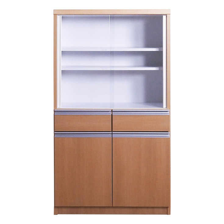 大川家具　食器棚 楽天市場】大川家具 食器棚 幅140cm 白 レンジ台 レンジボード