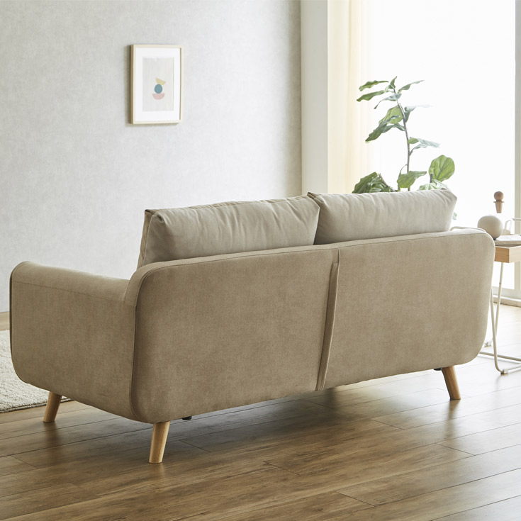 ソファー ソファ 2.5P ファブリック 脚付 肘置 2人掛け 二人 3人用