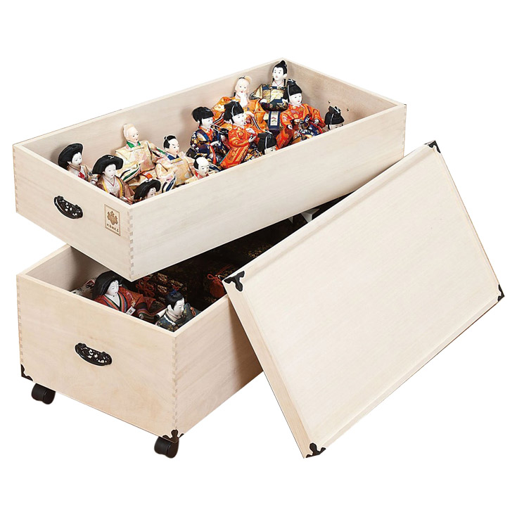 桐衣装ケース 雛人形 五月人形 押入れ 収納 収納ケース 桐 2段
