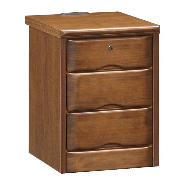 ナイトテーブル サイドテーブル ナイトチェスト 幅36cm 3段 W