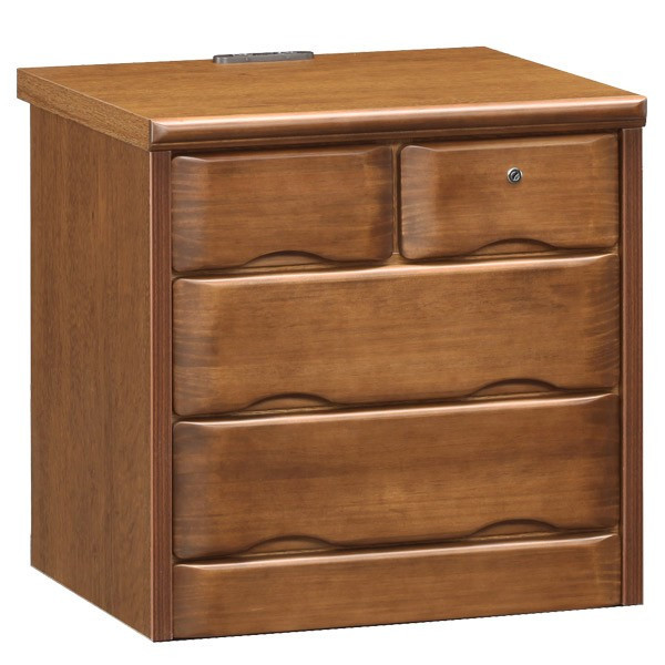 ナイトテーブル サイドテーブル ナイトチェスト 幅50cm 3段 W