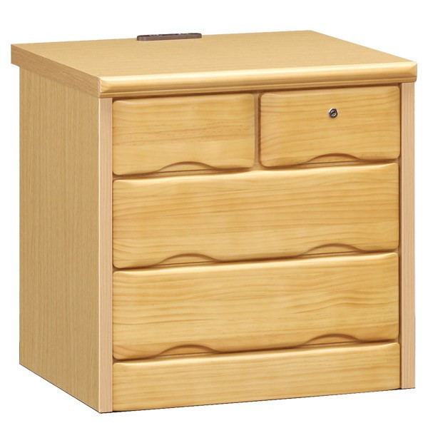 ナイトテーブル サイドテーブル ナイトチェスト 幅50cm 3段 W